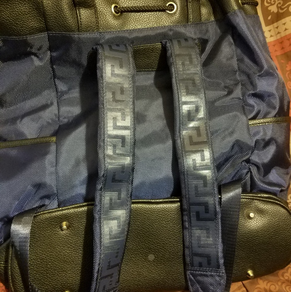 Versace Vinyl/ Leather backpack